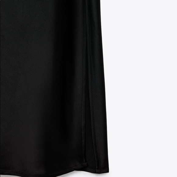 ZARA SATIN LINGERIE STYLE DRESS - Picture 9 of 11